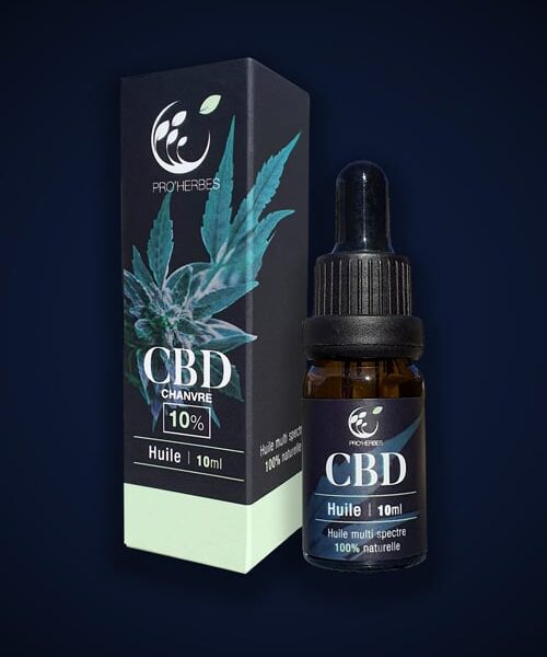 Huile de CBD Chanvre - 10 ml - Pro'herbes _ Douleurs-confort articulaire - Sommeil - Stress