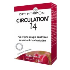 Circulation 14 - 45 comprimés - Diet Horizon - Les compléments alimentaires - Veineuse