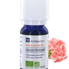 Huile essentielle de géranium rosat - 10 ml - AD naturam