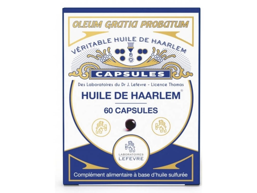 Huile de Haarlem originale - Capsules - Laboratoire Dr Lefevre