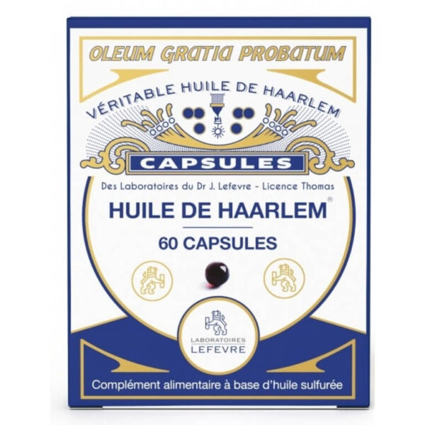 Huile de Haarlem originale - Capsules - Laboratoire Dr Lefevre