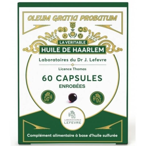 Huile de Haarlem enrobée - Capsules - Laboratoire Dr Lefevre