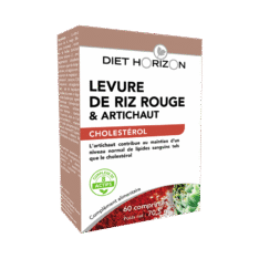 Levure de riz rouge et artichaut - 60 comprimés - Diet horizon
