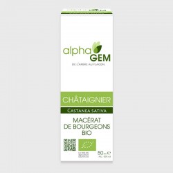 Macérât de bourgeon de châtaignier bio - 50 ml - Alphagem - Les bourgeons