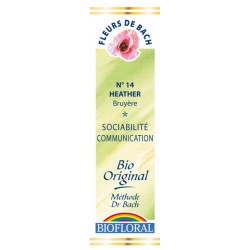 Fleur de Bach n°14 Heather - Bruyère - 20 ml - Biofloral