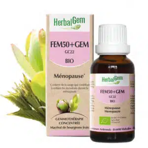 Fem50+Gem complexe ménopause - 50 ml - Herbalgem - Hormones féminines