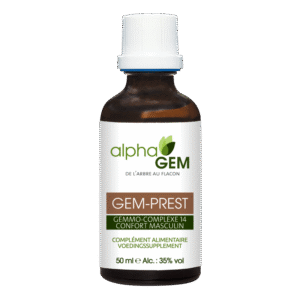 Gem-Prest - Gemmo-Complexe - 50 ml - Alphagem - Hormones masculines - Prostate - Vessie