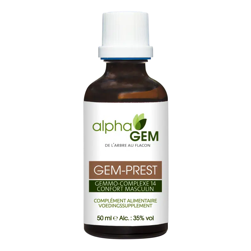 Gem-Prest - Gemmo-Complexe - 50 ml - Alphagem - Hormones masculines - Prostate - Vessie