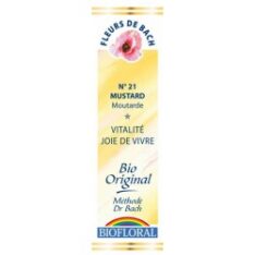 Fleurs de Bach N°21 Mustard - Moutarde - 20 ml - Biofloral