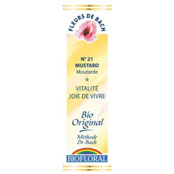 Fleurs de Bach N°21 Mustard - Moutarde - 20 ml - Biofloral