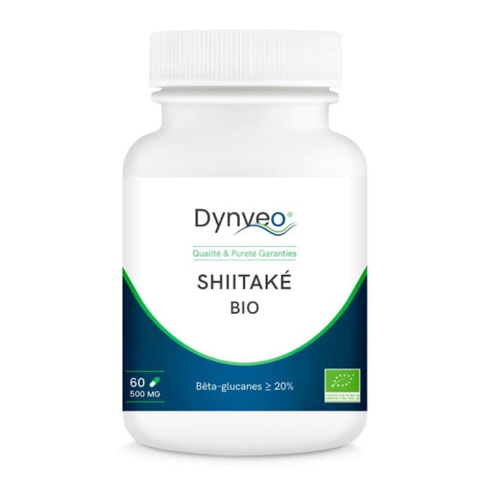 Shiitaké bio - 60 gélules - Dynveo - Les champignons