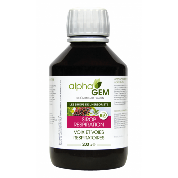 Sirop pour la respiration - 200 ml - Alphagem - Voies respiratoires