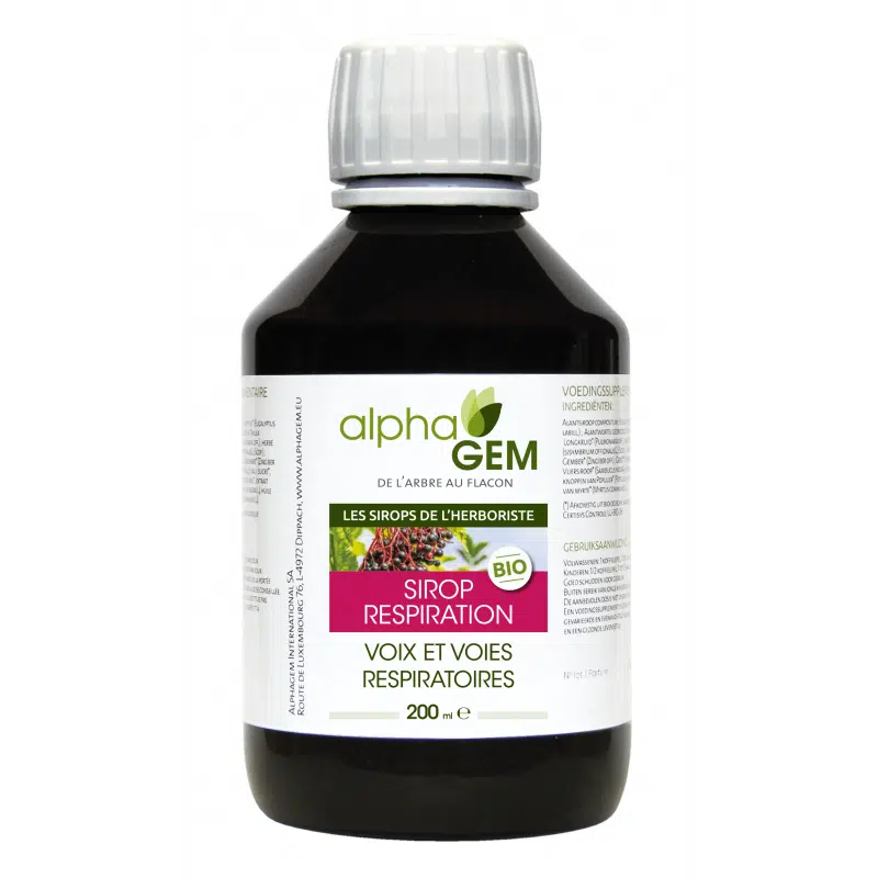 Sirop pour la respiration - 200 ml - Alphagem - Voies respiratoires