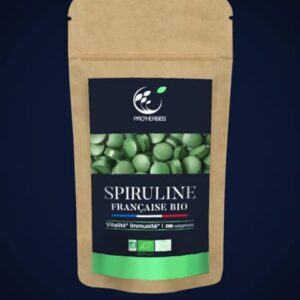 Spiruline française bio - sachet de 200 comprimés - Pro'herbes - Grossesse et Allaitement - vitalité - Les compléments alimentaires - Sportifs - Vitalité