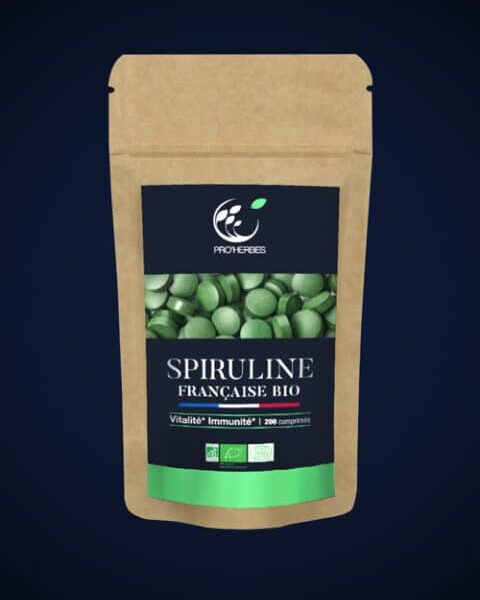 Spiruline française bio - sachet de 200 comprimés - Pro'herbes - Grossesse et Allaitement - vitalité - Les compléments alimentaires - Sportifs - Vitalité