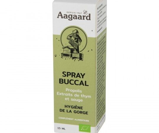 Spray buccal propolis - Spray 15 ml - Aagaard - immunité - Les produits de la ruche - O.R.L.