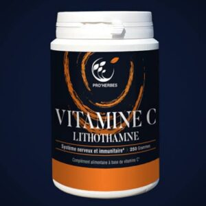 Vitamine C + Lithothamne - 250g - Pro'herbes - Energie-fatigue - Equilibre-acido-basique - immunité - Os et cartilages - Sportifs - Vitalité