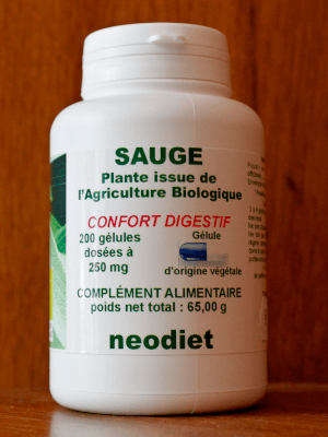 Sauge - 200 gélules - Néodiet - Hormones féminines