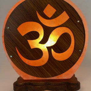 Lampe de sel de l'Himalaya "Om" - Esoterra -