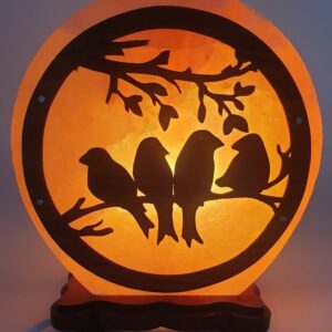 Lampe de sel de l'Himalaya Oiseaux - Esoterra - Lampes de sel
