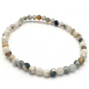 Agate arbre - Bracelet - 4 mm