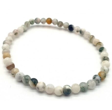 Agate arbre - Bracelet - 4 mm