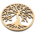 Plaque de rechargement en bois - Arbre de vie - 10 cm - Esoterix