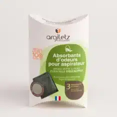 Absorbant d'odeurs pour aspirateur - 3 coussins - Argiletz