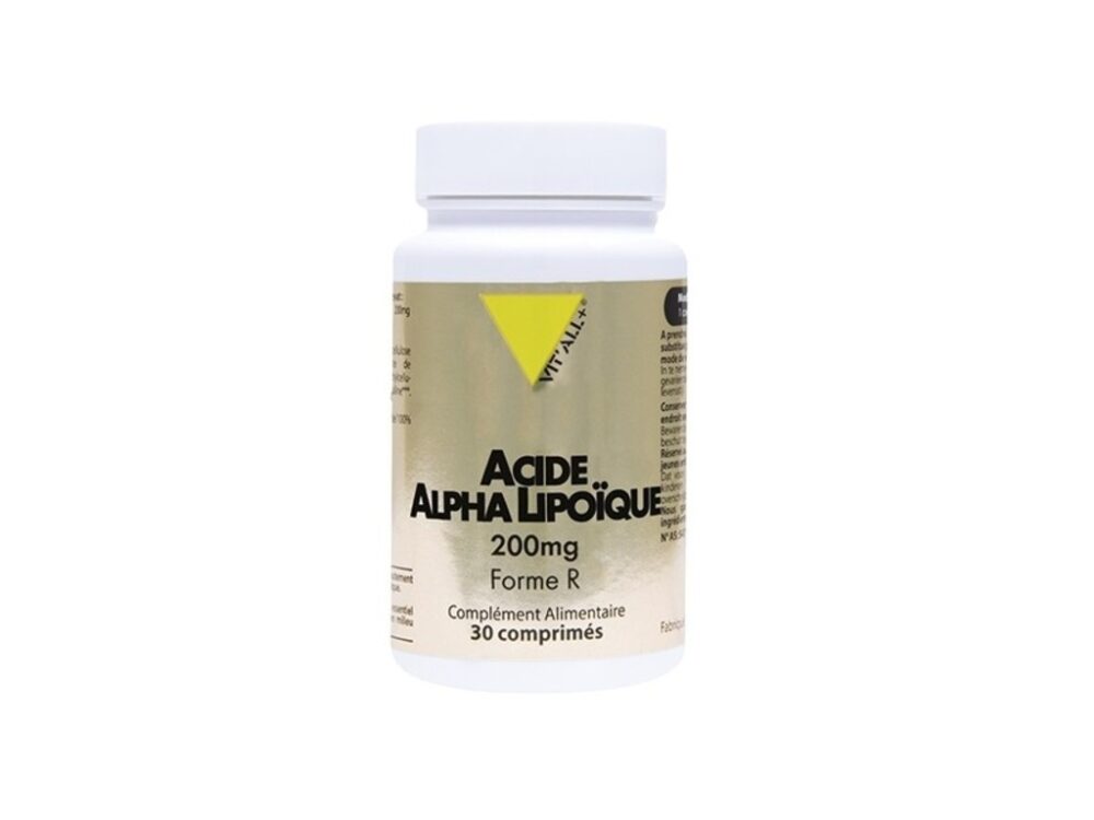Acide Alpha Lipoïque - 200 mg - 30 comprimés - Vitall+