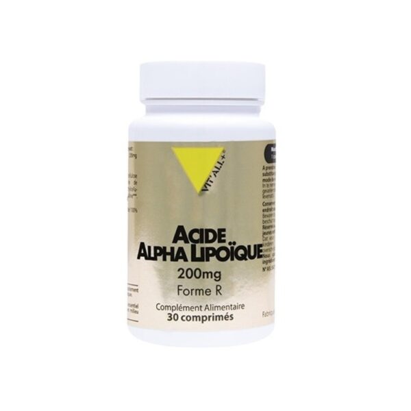 Acide Alpha Lipoïque - 200 mg - 30 comprimés - Vitall+