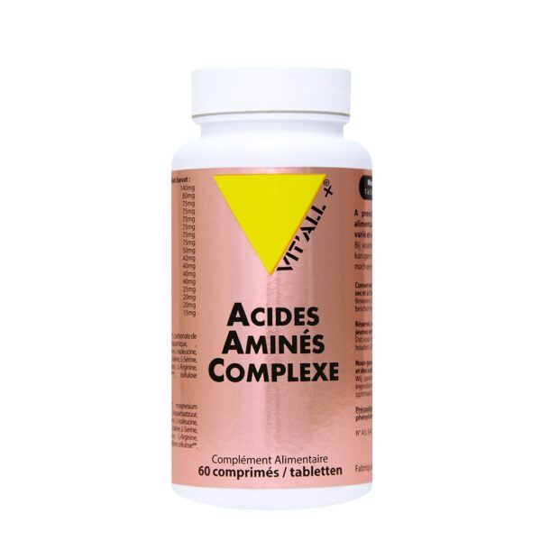 Acides aminés complexe - 60 comprimés - Viall+ - Les acides aminés - Sportifs