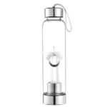 Bouteille en verre et Cristal de roche - 50cl - Omsae - Théières et bouteilles