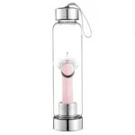 Bouteille en verre quartz rose - 50cl - Omsae - Théières et bouteilles