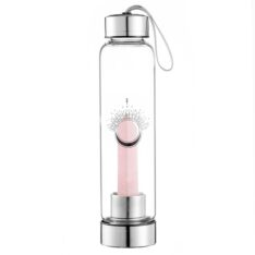 Bouteille en verre quartz rose - 50cl - Omsae - Théières et bouteilles