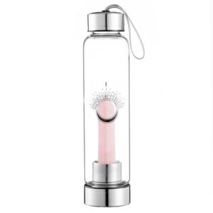Bouteille en verre quartz rose - 50cl - Omsae - Théières et bouteilles