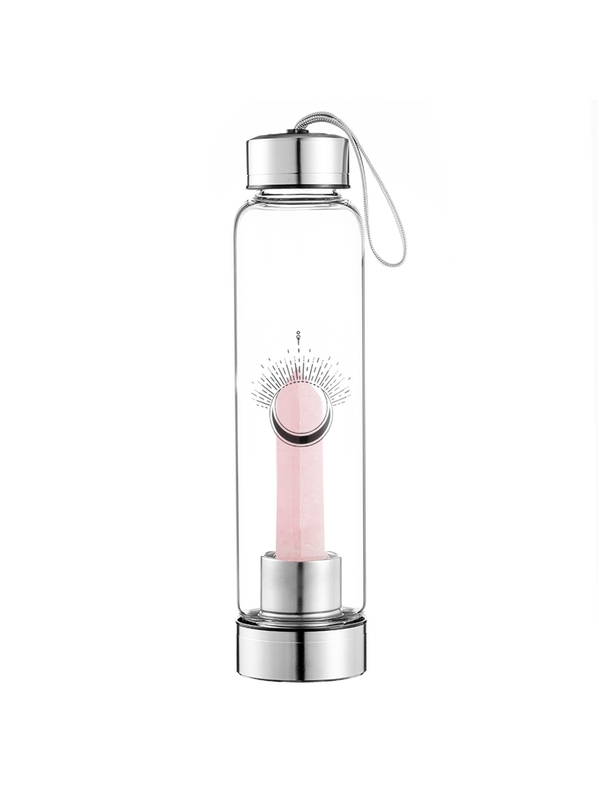 Bouteille en verre quartz rose - 50cl - Omsae - Théières et bouteilles