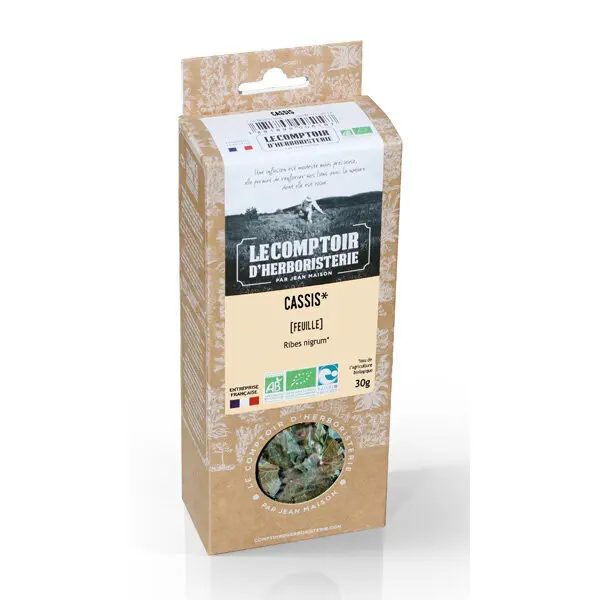 Cassis feuille bio - 30g - Vrac - Comptoir d'herboristerie - articulations