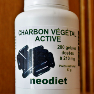Charbon végétal activé - 200 gélules - Néodiet - Transit