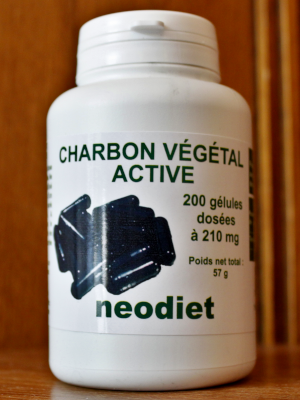 Charbon végétal activé - 200 gélules - Néodiet - Transit