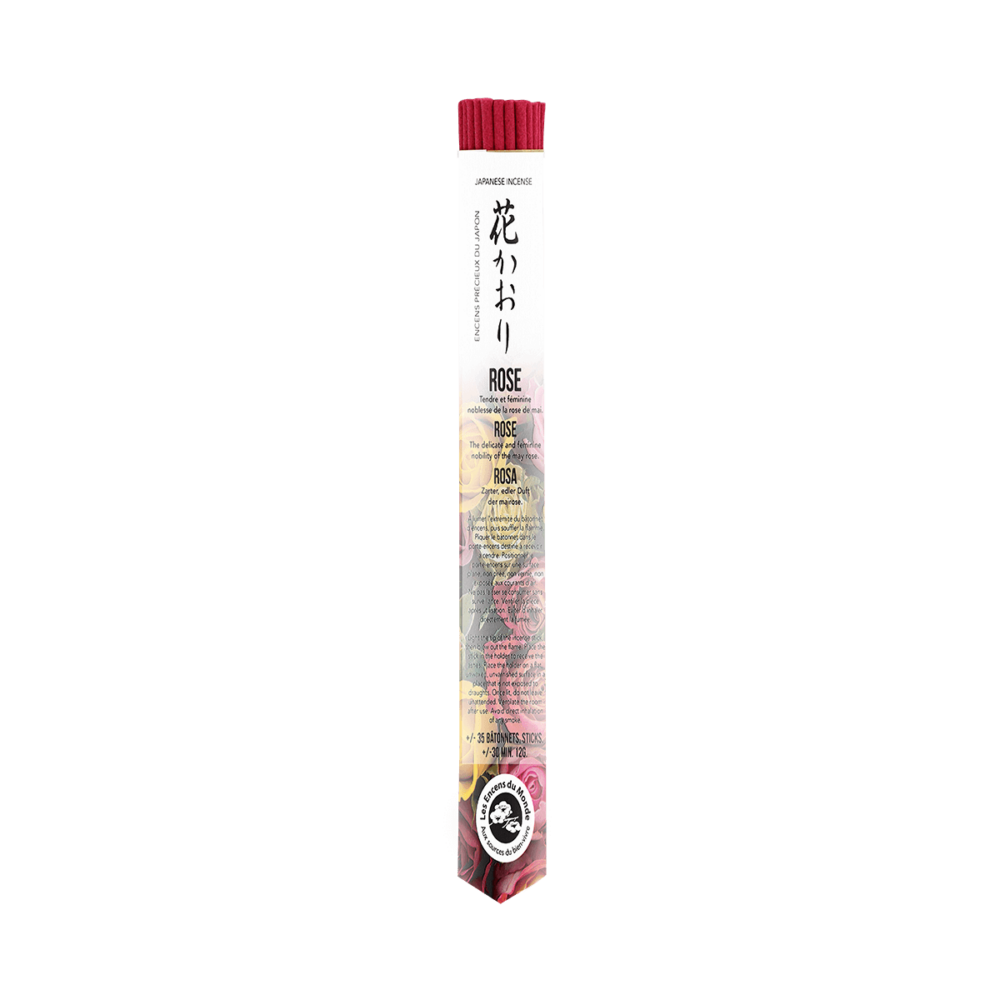 encens japonais Rose - 35 bâtonnets - Aromandise