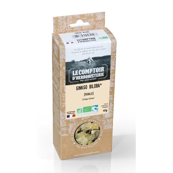 Ginkgo biloba feuille - 40g - La comptoir d'herboristerie - Mémoire