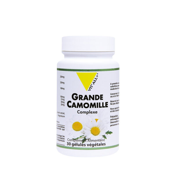 Grande camomille complexe - 30 gélules - Vitall+ - Les compléments alimentaires