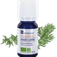 Huile essentielle de romarin à camphre - 10 ml - AD Naturam