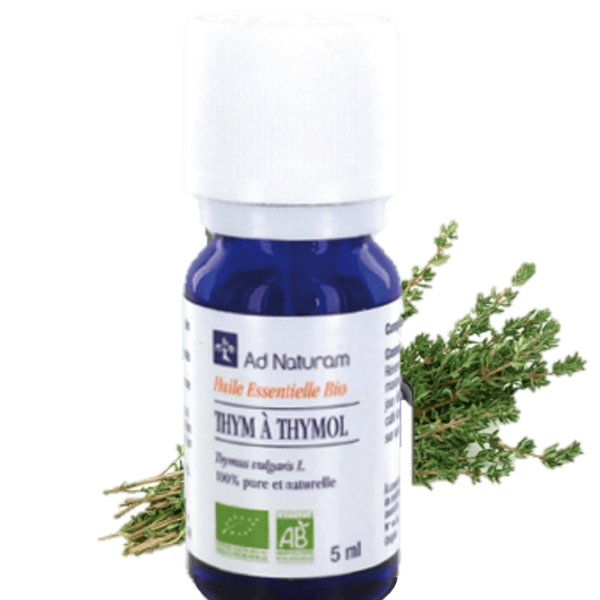 Thym à thymol - 5 ml - AD naturam - Les huiles essentielles - Poumons