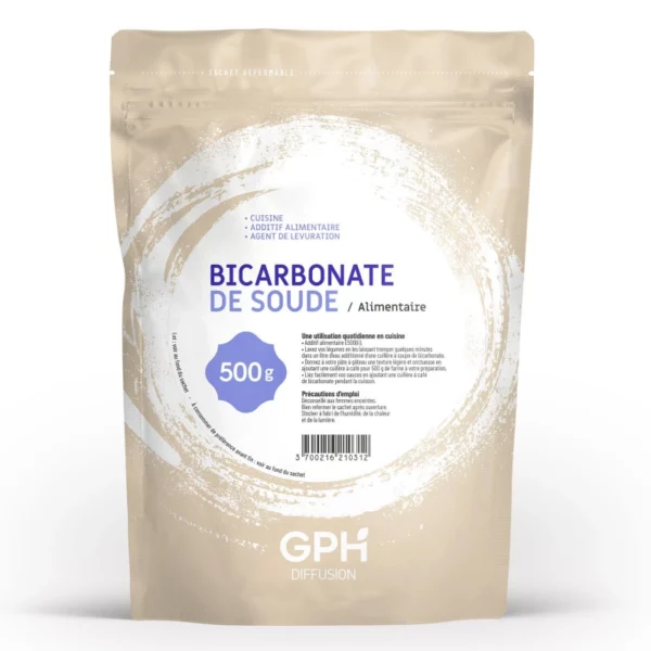 Bicarbonate de soude - 500g - GPH - Equilibre-acido-basique