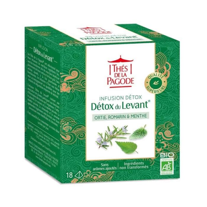 Détox du Levant infusion bio - 18 infusettes - Les thés de la pagode - Detox
