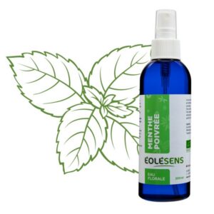 Eau florale de menthe poivrée - Flacon spray de 200 ml - Eolésens