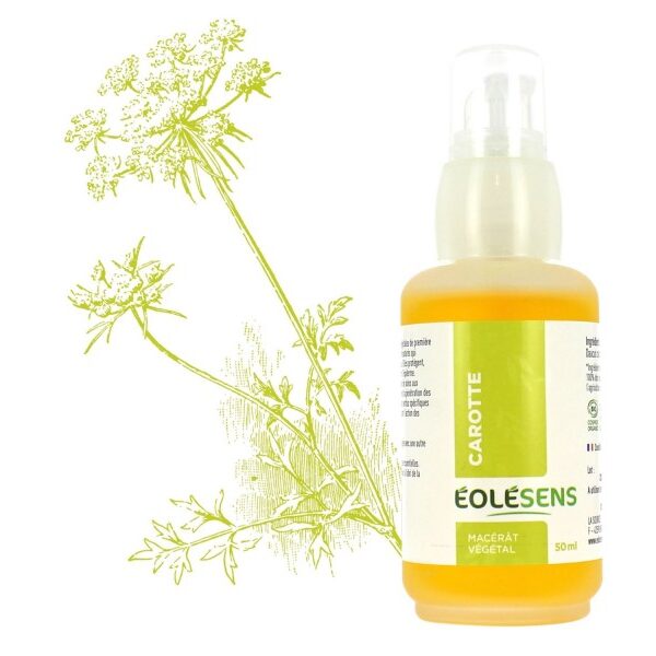Huile végétale de carotte - 50 ml - Eolesens - Les huiles végétales