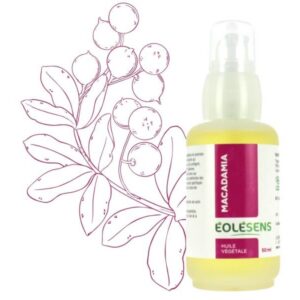 Huile végétale de macadamia - 50 ml - Eolesens - Les huiles végétales
