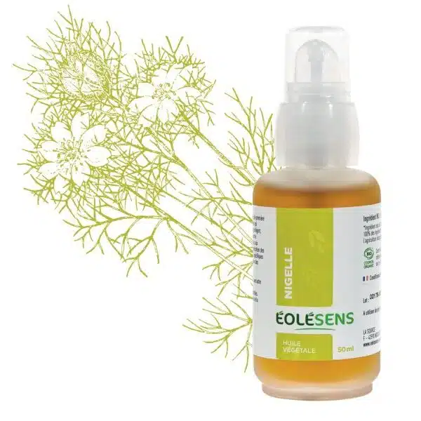 Huile végétale de nigelle - 50 ml - Eolesens - Les huiles végétales